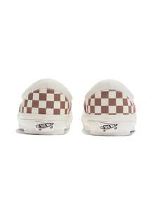 Vans男鞋女鞋Slip-On Reissue 98棋盤格一腳蹬帆布鞋低筒板鞋休閒鞋懶人鞋 - 棕色 - 查看 3