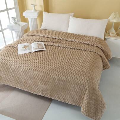 1pc Turtle Pattern Fleece Blanket, Office Nap Throw, Plush Blanket, Air Conditioning Blanket, Small Throw Blanket, Warm Coverlet