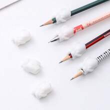 5 piezas/10 piezas/20 piezas Corrector de agarre de bolígrafo con forma de conejo para estudiantes, corrector de postura de escritura de 3 dedos, elimina hábitos de escritura incorrectos, cultiva un agarre adecuado del bolígrafo, escritura talla grande cómoda - Multicolor - Ver 7