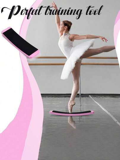1 chiếc ván thăng bằng xoay di động, thích hợp cho vũ công, vũ công ba lê, vận động viên trượt băng nghệ thuật, vận động viên thể dục dụng cụ và hoạt náo viên như một thiết bị luyện tập.