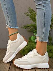 Women's Casual Sports Shoes, Lightweight Non-Slip Fitness Running Shoes, Tennis Shoes, Sneakers - 升級白色 - 查看 4