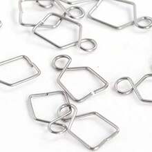 100pcs Chandelier Connectors Clips Pins Fastening Crystal Chandelier Replacement Parts Buckle Hook Fishing Snaps Fast Lock Clips - Clip Buckle - View 5