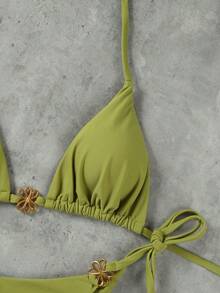 Women Bikini Sets - Green - View 6