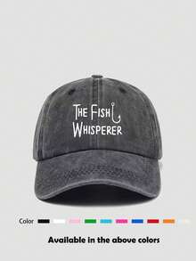 1顶男女通用做旧字母印花软顶棒球帽，休闲遮阳帽，适合日常佩戴，四季皆宜 - A - 查看 18