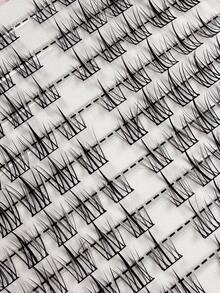 Hinarin 432 Cluster Eyelash Book C Curl DIY Natural Anime Cross And Fluffy Style Eyelash Extensions Suitable For Beginners Reusable Pre-Made Left And Right Eye Lash Clusters Individual Eyelashes, Lashes, Fake Lashes - C - View 7