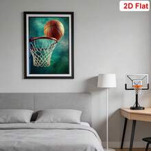 6-Piece Sports Poster,Vintage Soccer Sport Canvas Wall Art,Sports Equipment Print - BasketBaseball Illustration - Athlete Sketch - Football Visual - Soccer Drawing - Great Gym Or Office Decor,Home Decor Gift - Football and Basketball - View 5