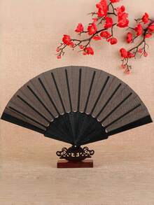 1/3pcs Purple & Multicolor Minimalist Foldable Hand Fan, Smooth Plastic Surface, Lightweight & Portable, Suitable For Weddings, Parties, Dance Performances And Summer Daily Use - Purple - View 8