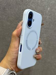 Nam châm silicon lỏng màu xanh trắng, 1 chiếc, dành cho iPhone 17, 17 Pro Max/ 16 Pro Max/ 15 Pro/ 14, 13/12/11. Thích hợp làm quà tặng Ngày Valentine/Sinh nhật/Ngày của Mẹ/Lễ Phục Sinh cho gia đình/bạn bè/chị em gái/bạn trai. - xanh nhạt - Xem 1