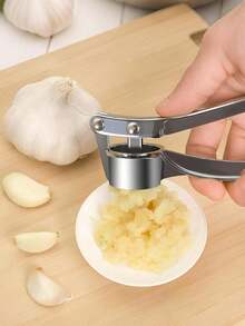 Máy ép tỏi thủ công 3 trong 1 bằng thép không gỉ, dụng cụ nghiền tỏi đa năng nhà bếp, dụng cụ ép tỏi nhuyễn, dụng cụ ép tỏi, phụ kiện nhà bếp, Chức năng: Ép tỏi + Kẹp hạt + Mở chai, Máy xay tỏi và gừng nhỏ gọn và bền bỉ. - Nhiều màu - Xem 4