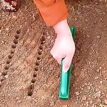 2pcs Gardening Tool Set, 1pc Hole Puncher + 1pc 5-Gear Adjustable Seed Planter, Small Seed Planting Tools With Soil Hole Puncher And Mini Seed Dispenser, Manual Handheld Seed Sower Suitable For Tiny Seeds & Vegetable Planting - Multicolor - View 4