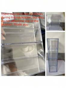 Hộp đựng kính mắt 4 tầng bằng acrylic, giá để bàn xếp chồng được dùng để đựng kính mắt, mỹ phẩm và trang sức, có ngăn kéo, dung tích lớn, có thể đặt nằm ngang hoặc dọc, hộp đựng có ngăn kéo trong suốt để bàn, thích hợp để đựng kính mắt, mỹ phẩm và son môi - Giá chống bụi, thích hợp làm quà tặng. - Nhiều màu - Xem 12