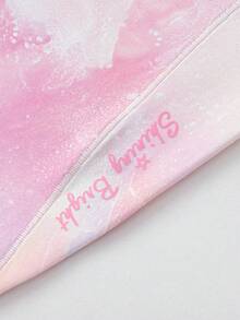 Balabala 2026年新款女童夏季瑜伽紧身裤，防紫外线，弹力柔软棉质面料，舒适日常休闲裤 - 紅色調 - 查看 5