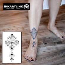 INKARTLINK タトゥーシール 花 ジャグアタトゥー 2枚セット 2週間 長持ち 防水 刺青シール 入れ墨シール メンズ レディース 流行 男 女 半永久的 消えるタトゥー ヘナタトゥー - 5 - チェックする 2