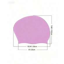 Mũ bơi cỡ lớn unisex, thiết kế buộc tóc đuôi ngựa, phù hợp với tóc dài và dày, tóc xoăn, tóc tết, tóc dreadlocks, chất liệu silicon, giữ cho tóc khô ráo, vật dụng cần thiết khi đi biển, phụ kiện đi biển, phao bơi. - Nhiều màu - Xem 2