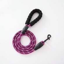 1pc Adjustable Nylon Training Collar And Metal Buckle Small Pet Leash Set, Automatic Retractable Dog Leash Suitable For Small Dogs And Cats, Dog Walking Leash, Dog Chain, Hands-Free Dog Leash, Pet Dog Walking Rope, Anti-Pull Dog Control Strap, P-Shaped Chain Dog Leash, Anti-Escape Thickened Dog Chain Suitable For Medium And Large Dogs, P-Shaped Rope Pet Supplies - Multicolor - View 10