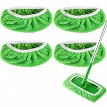 Reusable Microfiber Mop Pads For  Sweeper Mop - Dry Sweeping Cloths & Wet Mopping Cloths For Household Cleaning - Washable Wet Pads For Mopping Floors - 4 Pack (Mop Is Not Included) - As the Picture - View 16