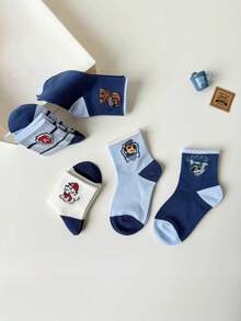 5/10 Đôi tất dài đến bắp chân thoáng khí thoải mái dành cho bé trai hình hoạt hình Paw Patrol, cỡ 2-14 tuổi - Nhiều màu - Xem 5