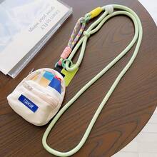 1pc Long Lanyard Phone Strap Card Key Chain Pendant Mini Bag Hanging Strap Necklace For Women - Multicolor - View 8