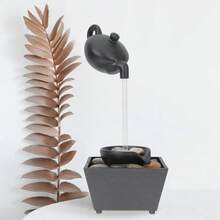 1Set Indoor Desk Fountain Decor Desktop Fountain With Realistic Detail Long-Lasting Finish For Office Store Hotel Tabletop - 1 - View 6