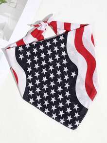 1 chiếc khăn bandana unisex kiểu dáng Y2K họa tiết cờ Mỹ, thích hợp cho các dịp lễ, mặc hàng ngày, dự tiệc và các sự kiện khác. - Nhiều màu - Xem 4