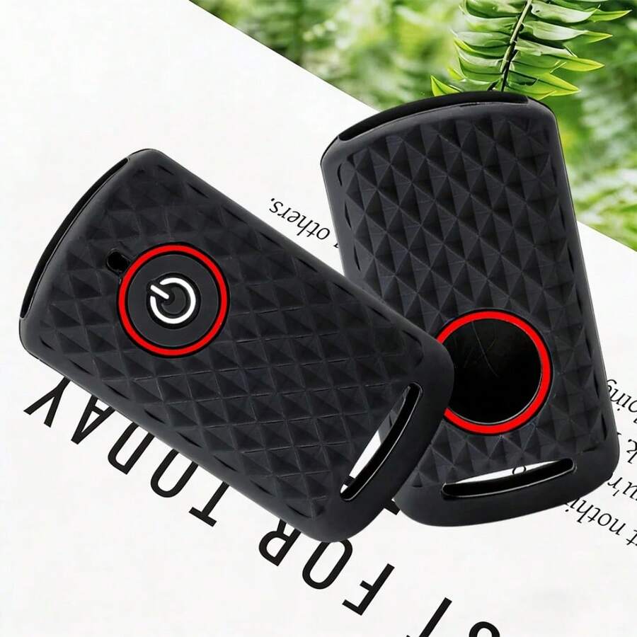 Bao đựng chìa khóa xe hơi bằng silicon mềm cao cấp dành cho XMax 125 250 309 300 400 Tricity 2020 2021 2022 NMAX 125 Tmax Tech Max - đen - Xem 1