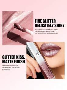Pudaier Valentines Day Gift Metallic Matte Waterproof Non-Smudge Lip Gloss Suitable For All Skin Tones - 13 - View 5