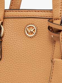 Michael Kors MK Chantal 女士小号斜挎包，带顶部提手和可调节肩带 - 棕色2 - 查看 8