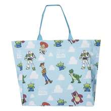 CERDÁ LIFE'S LITTLE MOMENTS Toy Story XL Shopping Bag + Pink Lotso Keychain, Large Disney Pixar Bag, Official Merchandise - Blue - View 2