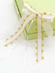 10 dải ruy băng satin hình trái tim chấm vàng và bướm dành cho đám cưới - Được trang trí bằng nơ ren và điểm nhấn trái tim vàng, lý tưởng để trang trí quà cưới, xe cưới, ghế và các lẵng hoa. Phụ kiện hoàn hảo cho đám cưới, tiệc độc thân, sự kiện theo chủ đề, lễ kỷ niệm Ngày của Mẹ, tiệc sinh nhật và kỷ niệm ngày cưới. - Một kích cỡ phù hợp cho tất cả - Xem 8