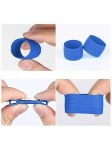 2pcs Road Bicycle Handlebar Strap Tape Fixing Silicone Ring Anti-Slip Rubber Sleeve Loops High Elastic Handlebar Tape Fixed Ring - Multicolor - View 11