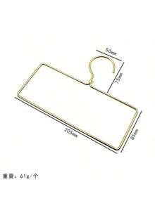 1pc/2pcs/5pcs/10pcs Nordic Style Golden Metal Clothing Rack, Multi-Functional Hanger For Clothes, Towels, Scarves - Gold - View 2