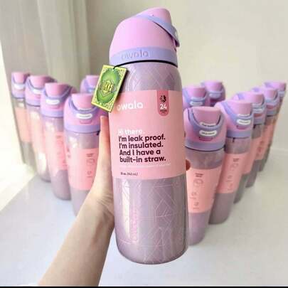  新款 Owala 32盎司便携式双层真空保温水瓶，高品质吸管杯