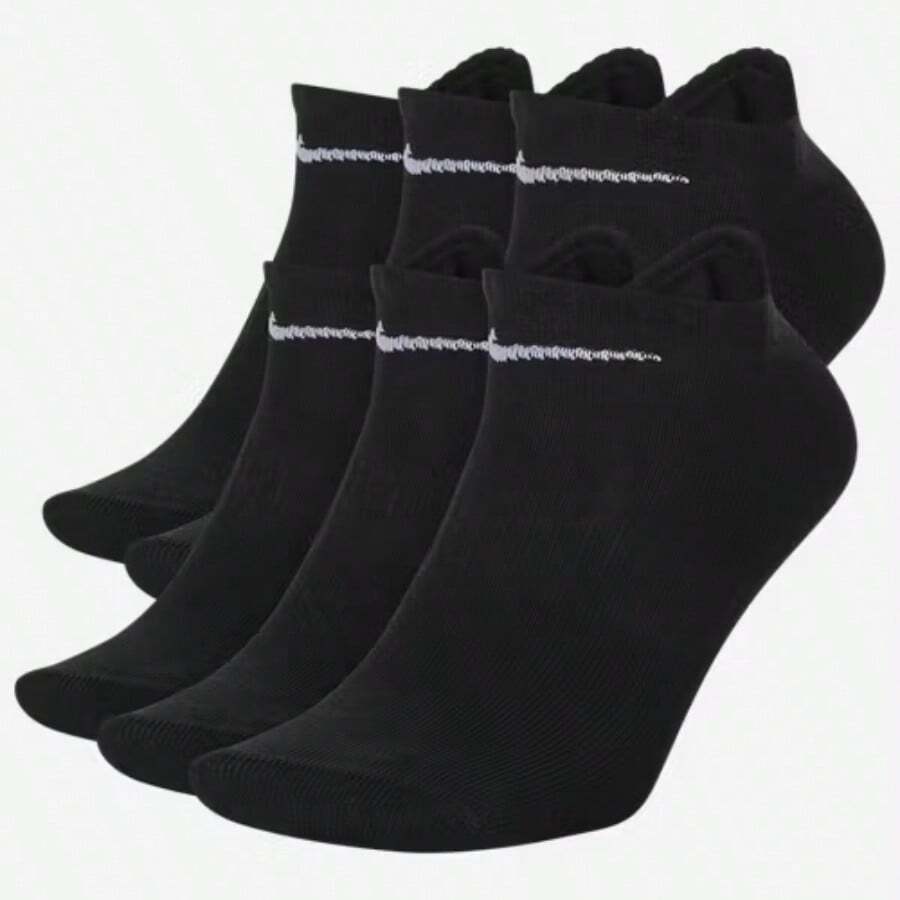 Nike Everyday Lightweight No Show Socks 6PK Women's SX7679-010 - màu đen - Xem 1