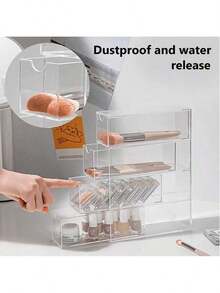 Hộp đựng kính mắt 4 tầng bằng acrylic, giá để bàn xếp chồng được dùng để đựng kính mắt, mỹ phẩm và trang sức, có ngăn kéo, dung tích lớn, có thể đặt nằm ngang hoặc dọc, hộp đựng có ngăn kéo trong suốt để bàn, thích hợp để đựng kính mắt, mỹ phẩm và son môi - Giá chống bụi, thích hợp làm quà tặng. - Nhiều màu - Xem 7