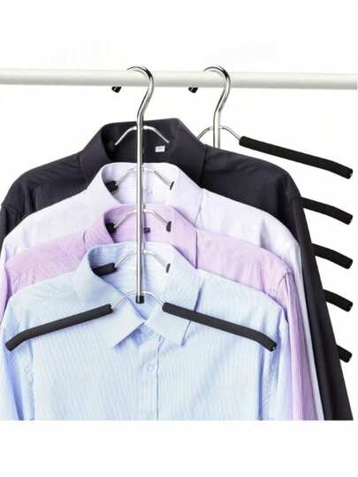 Multi-Functional Hanger, Seamless Sponge Hanger, 360-Degree Rotating Drying Rack, Multi-Layer Space-Saving Clothes Support Rack, T-Shirt Drying Rack, Wardrobe Storage Rack, Bedroom Dormitory Accessories, Storage Organization Decorations, Holiday Decorations, Room Decorations, Home Decorations, Bedroom Decorations, Dresses, Pants, Shoes, Jeans, Boots, Skirts, Spring, Simple, Summer Tops