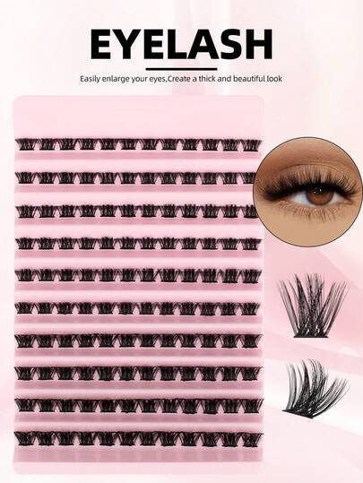 120 قطعة من شعيرات الرموش الفردية من نوع D مجعد Volume بتأثير كثيف ومنفوش، طول الشعيرات من 8 إلى 16 مم، شعيرات رموش فردية منفوشة من نوع DAIFIYAN