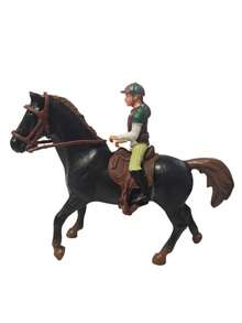 1pc Large Hollow Plastic Horse Model Toy, Farm Animal Toy For Children's Educational Recognition, Halloween Christmas Decoration Gift, Realistic Static Simulation Horse Model Toy, Children's Animal Recognition Toy, Horse Ranch Scene Decor Horse Toy, Farm Animal Toy - Multicolor - View 14