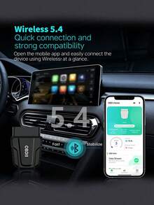 Wireless OBDII Scanner, Automotive Diagnostic Tool, Supports IOS And Android, Reads All OBD2 Protocol Trouble Codes - Black - View 3