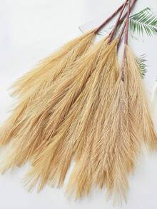 1/3/6 Pcs 27.6" Rumput Pampas Tiruan Bunga Buatan Berbulu Dekorasi Boho untuk Pengisi Vas Gaya Modern Dekorasi Rumah Pernikahan - Sampanye - View 5