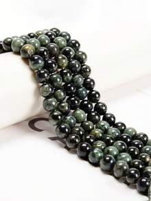 Đá Citrine tròn, chất lượng cao, màu vàng, dạng viên rời, dùng để chữa bệnh bằng năng lượng, thích hợp làm trang sức DIY, vòng cổ, vòng tay, kích thước 6mm, 8mm, 10mm. - Màu vàng - Xem 7