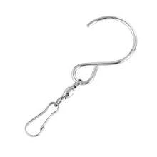 10 pièces/set Crochets rotatifs à 360°, pinces de suspension pivotantes en acier inoxydable - Crochets en forme de S montés au mur, rotatifs, convenant pour suspendre des carillons éoliens, des toupies éoliennes, des torsades de cristal - Installation facile, durable et résistant à la rouille, convenant pour la cuisine, la chambre, les outils de fête, les carillons éoliens extérieurs, les accessoires de décoration de la maison, design à la mode, structure robuste, décoration de jardin - brancher - Voir 10