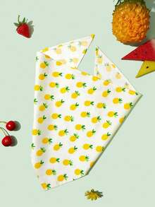 牛油果图案狗狗三角巾，Porch Goose 三角巾套装夏季三角围兜，菠萝水果主题宠物头巾，可调节三角狗狗围巾，适合小型和中型犬的舒适宠物三角巾 - 彩色 - 查看 12