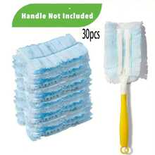 30pcs/Pack Disposable Anti-Static Dust Mop Heads Refill, Suitable For Electronics, Furniture, Blinds And Ceiling Fans, Easy Dust Removal (Mop Handle Not Included), Cleaning Supplies, Cleaning Accessories - A - View 13
