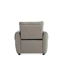 Sillón individual reclinable moderno, asiento ergonómico para sala y dormitorio, mueble cómodo y funcional, diseño actual, soporte firme y fácil de limpiar - Blanco - Ver 5