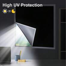 1 tấm rèm cản sáng bằng băng dính ma thuật, vải cách nhiệt chống nắng, không cần khoan, tự dính, thích hợp cho phòng ngủ, phòng khách, nhà bếp và là loại vải cản sáng đa năng. - A - Xem 6