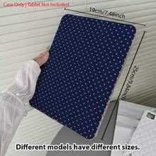 1 件装海军蓝粉色波点三折平板电脑保护套，带笔槽和多角度支架，兼容 iPad 10.9 英寸/10.2 英寸/Air 5/Pro 11 英寸/第十代/9.7 英寸/Air 2/(第七代)/(第八代)/Air 4/5/Pro 11 英寸/2022 款第十代 10.9 英寸/Air 13(M3 2025)/Air 11(M3 2025)/11(A16 2025)，Galaxy Tab S10+/S9/A9，iPad 5/5 Pro/6/6 Pro/7/7 Pro - 彩色 - 查看 6