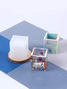 1pc DIY Storage Pen Holder Silicone Mold DIY UV Resin Jewelry Mold Craft Mold Jewelry Epoxy Resin Mold For Jewelry Making Tools - White - View 9