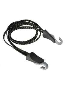 1 pieza Cuerda elástica para bicicleta, Banda elástica 3 en 1 con dos cubiertas de plástico, Gancho de cuerda elástica expandible, Cuerda de equipaje para bicicleta de montaña, Cuerda de sujeción para portaequipajes, 3 correas de sujeción fijas - Multicolor - Ver 11