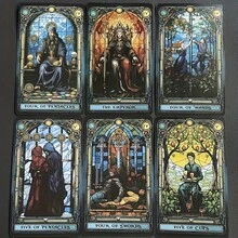 Bộ bài Tarot với thiết kế kính màu - Bộ bài bói toán dễ sử dụng, hoàn hảo cho các buổi họp mặt gia đình và tiệc tùng. - Xanh đậm - Xem 2