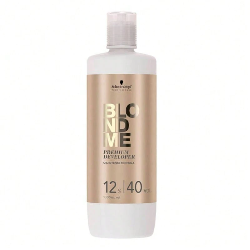 Schwarzkopf Blond Me Premium Developer 9% 1000 Ml – Professional 30-Volume Developer, Ideal For Medium Lightening And Precise Blonde Highlights. Protects Hair During The Process And Ensures A Shiny, Even Finish. | Beauty Explosion | Your Beauty And Makeup Store – Unleash Your Best Self - 金髮 12% - 查看 1